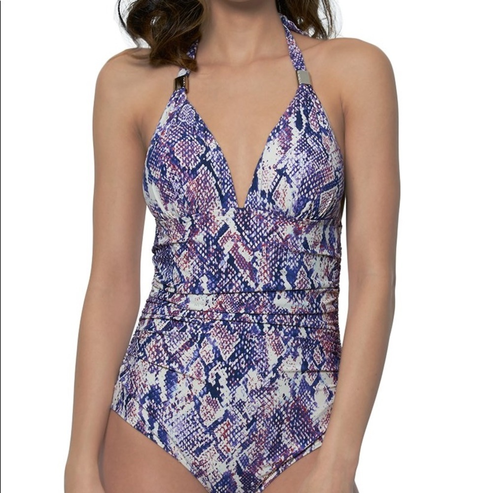 NWOT! Calvin Klein Halter OnePiece Swimsuit